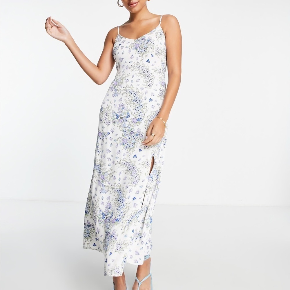 & Other Stories Floral Maxi Dress with Spaghetti Straps Size 10 NWT